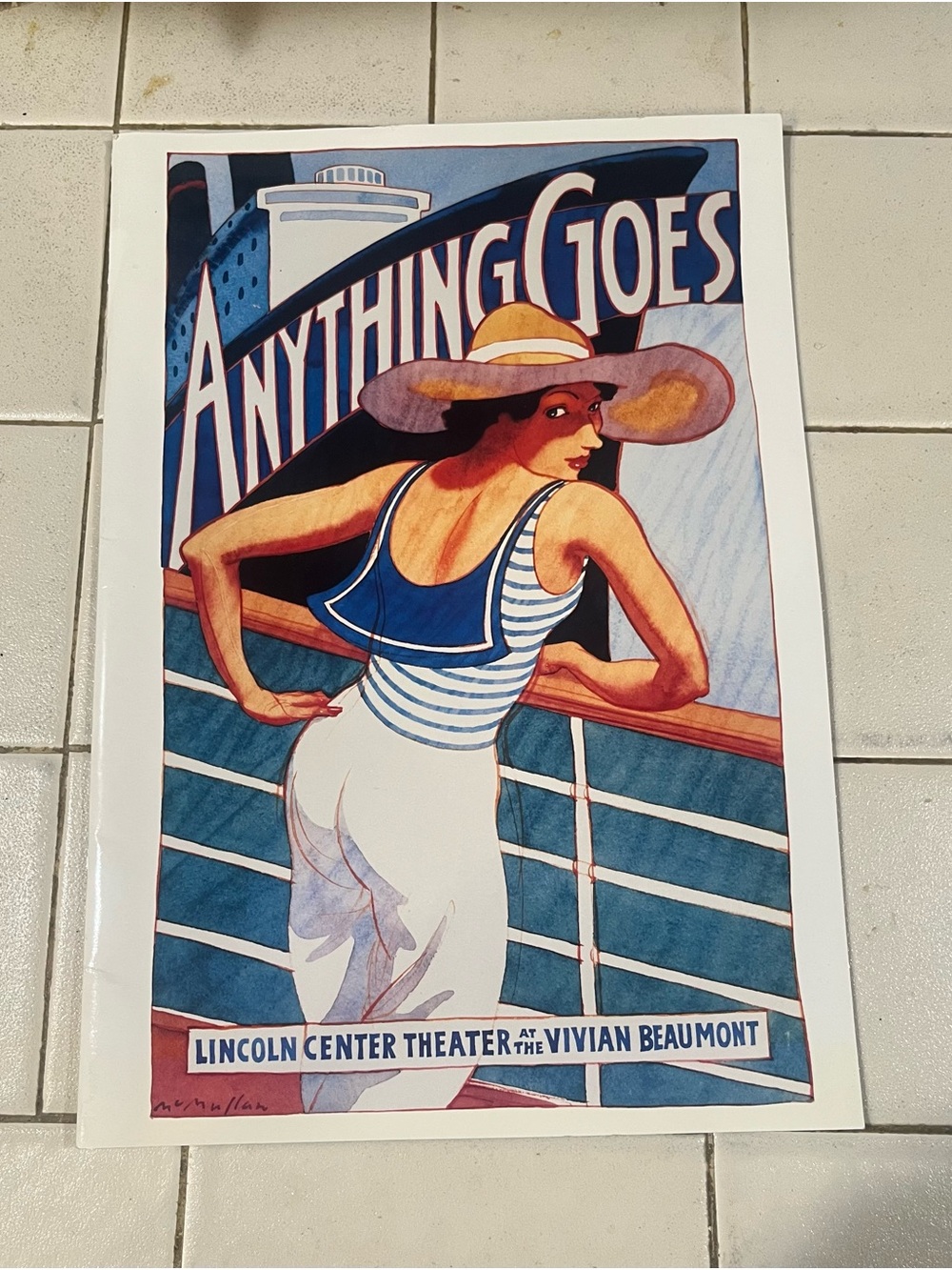 1987 Vintage'Anything Goes' Broadway Theater program